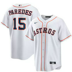 Nike Houston Astros #15 Isaac Paredes White Stitched MLB Jersey