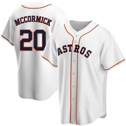 Nike Houston Astros #20 Chas McCormick White Game Authentic Stitched MLB Jersey