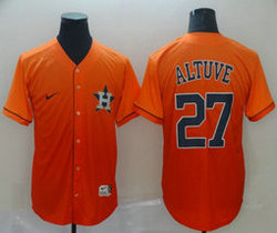 Nike Houston Astros #27 Jose Altuve Drift Fashion Authentic stitched MLB jersey