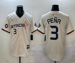 Nike Houston Astros #3 Jeremy Pena 3(III) Joint Stitched MLB Jersey