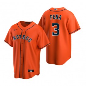 Nike Houston Astros #3 Jeremy Pena Orange Game Authentic Stitched MLB Jersey
