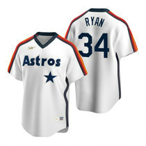 Nike Houston Astros #34 Nolan Ryan White Cooperstown Collection Game Authentic Stitched MLB Jersey