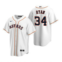 Nike Houston Astros #34 Nolan Ryan White Game Authentic Stitched MLB Jersey