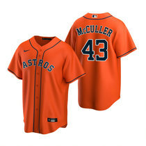 Nike Houston Astros #43 Lance McCullers Orange Game Authentic Stitched MLB Jersey