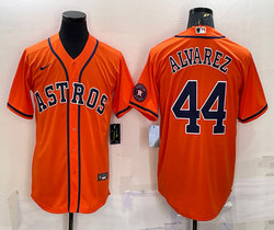 Nike Houston Astros #44 Lance McCullers Orange with logo Authentic Stitched MLB Jersey