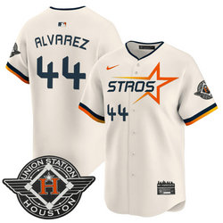 Nike Houston Astros #44 Yordan Alvarez Cream 2025 City Stitched MLB Jersey