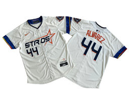 Nike Houston Astros #44 Yordan Alvarez Cream City Limited Authentic Stitched MLB Jersey