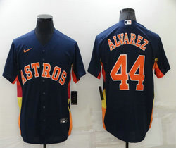 Nike Houston Astros #44 Yordan Alvarez Navy Game Authentic Stitched MLB Jersey