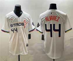 Nike Houston Astros #44 Yordan Alvarez White 2025 City MLB Jersey