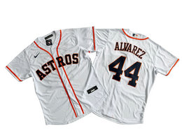 Nike Houston Astros #44 Yordan Alvarez White Limited Authentic Stitched MLB Jersey