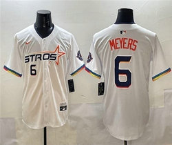 Nike Houston Astros #6 Jake Meyers White 2025 City MLB Jersey