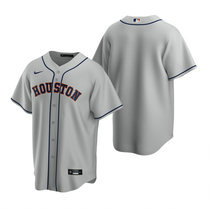 Nike Houston Astros #Blank Gray Game Authentic Stitched MLB Jersey