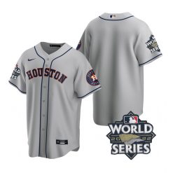 Nike Houston Astros Blank 2022 World Series Gray Game Authentic Stitched MLB Jersey