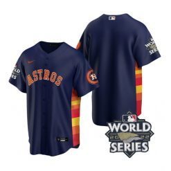 Nike Houston Astros Blank 2022 World Series Navy Game Authentic Stitched MLB Jersey