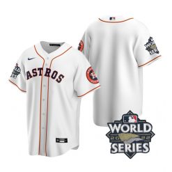 Nike Houston Astros Blank 2022 World Series White Game Authentic Stitched MLB Jersey