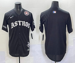 Nike Houston Astros Blank Black 7(VII) Joint MLB Jersey