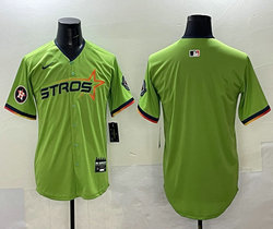 Nike Houston Astros Blank Green 3(III) Joint Authentic Stitched MLB Jersey
