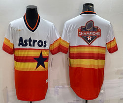 Nike Houston Astros Blank Rainbow gold nike big champion Game Authentic Stitched MLB Jerseys