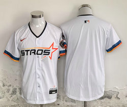 Nike Houston Astros Blank White 2025 City Stitched MLB Jersey