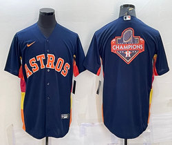Nike Houston Astros Navy big champion Authentic Stitched MLB Jersey