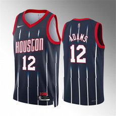 Nike Houston Rockets #12 Steven Adams Navy Classic Edition Stitched Jersey