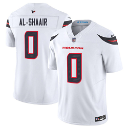Nike Houston Texans #0 Azeez Al-Shaair White 2025 Stitched Football Jersey