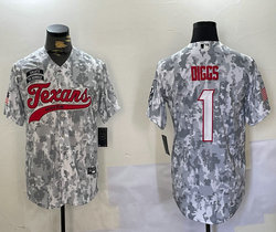 Nike Houston Texans #1 Stefon Diggs 2024 Salute to Service Joint baseball Jersey