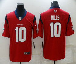Nike Houston Texans #10 Davis Mills Red Vapor Untouchable With Team Patch Authentic stitched NFL jersey