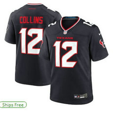 Nike Houston Texans #12 Nico Collins Navy 2024 F.U.S.E Stitched Football Jersey