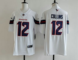 Nike Houston Texans #12 Nico Collins White NFL jersey