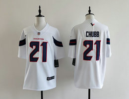 Nike Houston Texans #21 Nick Chubb White Vapor Untouchable Authentic stitched NFL jersey