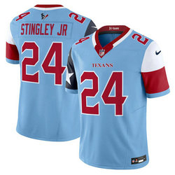 Nike Houston Texans #24 Derek Stingley Jr. Blue Vapor Untouchable Authentic Stitched NFL Jersey