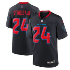 Nike Houston Texans #24 Derek Stingley Jr 2024 Navy 2nd F.U.S.E. Authentic stitched NFL jersey
