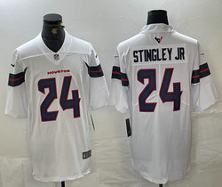 Nike Houston Texans #24 Derek Stingley Jr 2025 White Vapor Untouchable NFL jersey