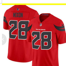 Nike Houston Texans #28 Joe Mixon 2024 Red Vapor Untouchable Authentic stitched NFL jersey