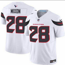 Nike Houston Texans #28 Joe Mixon 2024 White Vapor Untouchable Authentic stitched NFL jersey