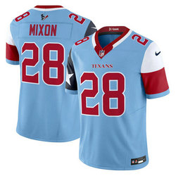 Nike Houston Texans #28 Joe Mixon Blue Vapor Untouchable Authentic Stitched NFL Jersey