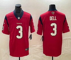 Nike Houston Texans #3 Tank Dell Red Vapor Untouchable Authentic Stitched NFL Jersey