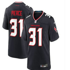 Nike Houston Texans #31 Dameon Pierce Navy 2024 F.U.S.E Stitched Football Jersey
