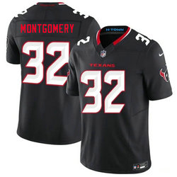 Nike Houston Texans #32 David Montgomery Navy 2nd Authentic Stitched NFL Jersey