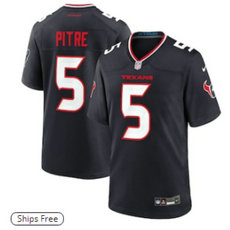 Nike Houston Texans #5 Jalen Pitre 2024 Black F.U.S.E. Authentic stitched NFL jersey