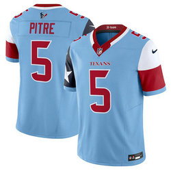 Nike Houston Texans #5 Jalen Pitre Blue Vapor Untouchable Authentic Stitched NFL Jersey