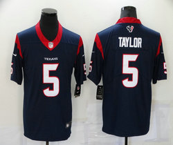 Nike Houston Texans #5 Tyrod Taylor Navy Vapor Untouchable Authentic stitched NFL jersey