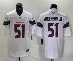 Nike Houston Texans #51 Will Anderson Jr 2025 White Vapor Untouchable NFL jersey