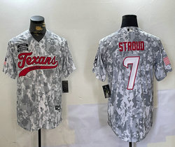 Nike Houston Texans #7 C.J. Stroud 2024 Salute to Service Black name Joint baseball Jersey