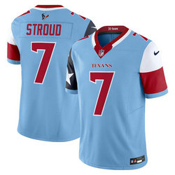 Nike Houston Texans #7 C.J. Stroud Blue Vapor Untouchable Authentic Stitched NFL Jersey
