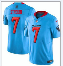 Nike Houston Texans #7 C.J. Stroud Light Blue Authentic stitched NFL jersey