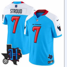 Nike Houston Texans #7 C.J. Stroud Light Blue New Authentic stitched NFL jersey