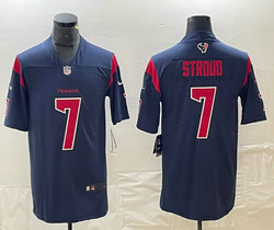 Nike Houston Texans #7 C.J. Stroud Navy Rush Authentic stitched NFL jersey