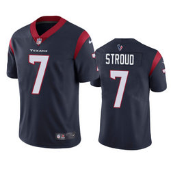 Nike Houston Texans #7 C.J. Stroud Navy Vapor Untouchable Authentic stitched NFL jersey